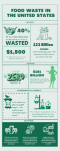 food distribution waste infographic